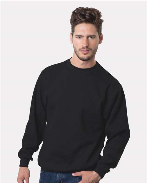 Black USA-Made Crewneck Sweatshirt - 1102