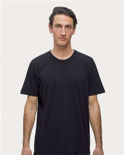 Black USA-Made Fine Jersey T-Shirt - 20001