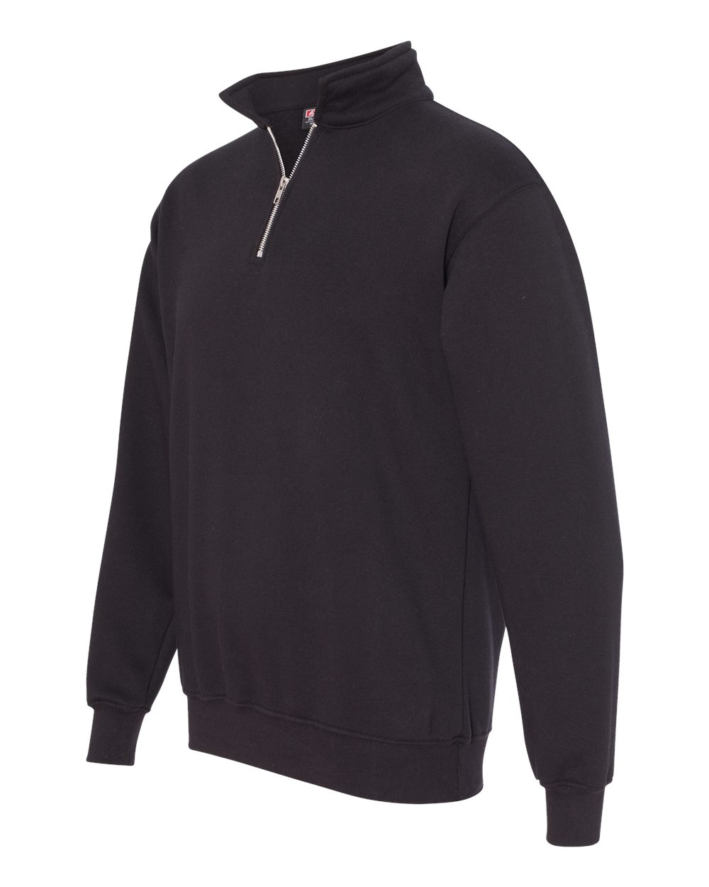 Black USA-Made Quarter-Zip Pullover Sweatshirt - 920