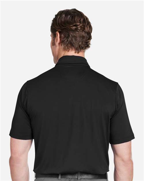 Black USA Made Tournament Solid Tech Polo - F31534