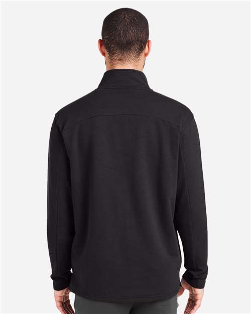 Black Vertex Quarter-Zip Pullover - MDP1733