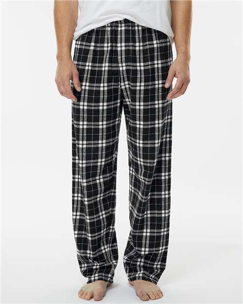 Black/ White Harley Flannel Pants - BM6624