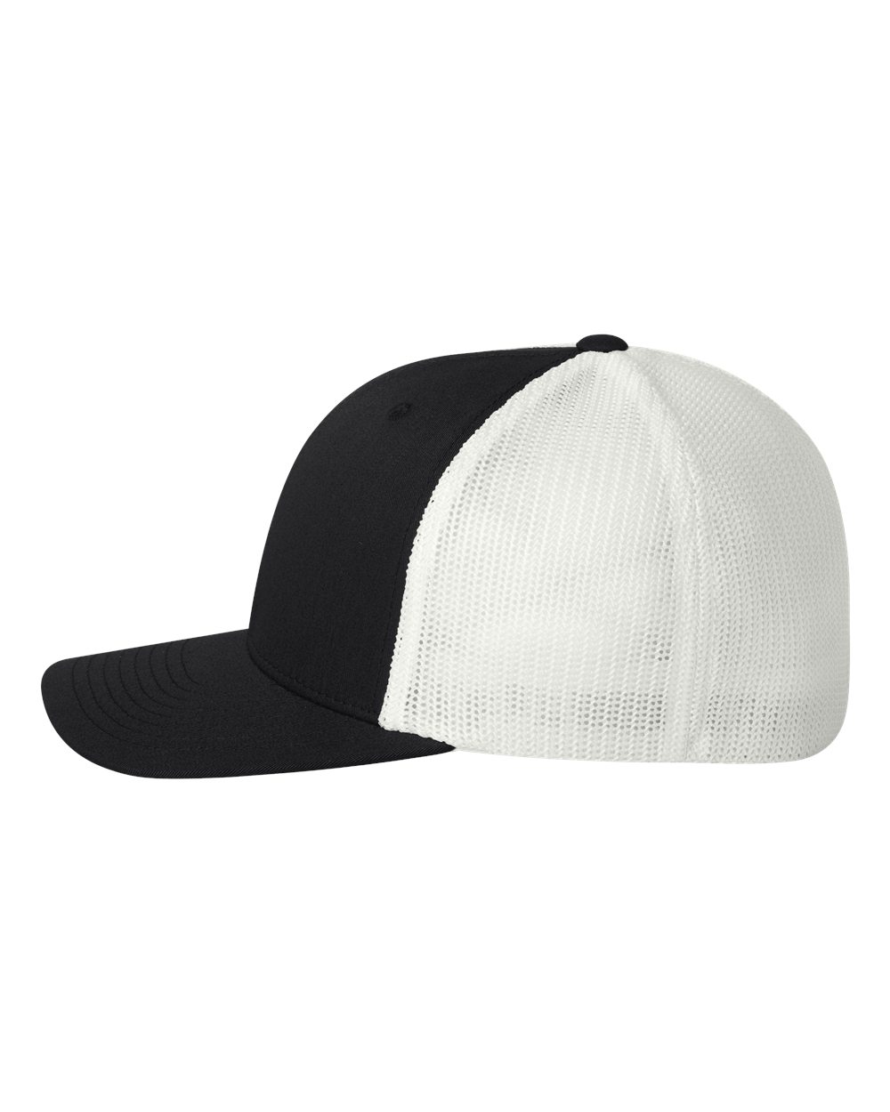 Black/ White Trucker Cap - 6511