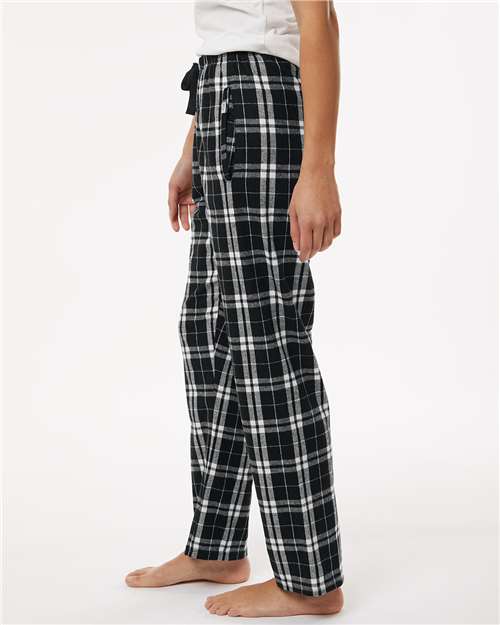 Black/ White Women's Haley Flannel Pants - BW6620
