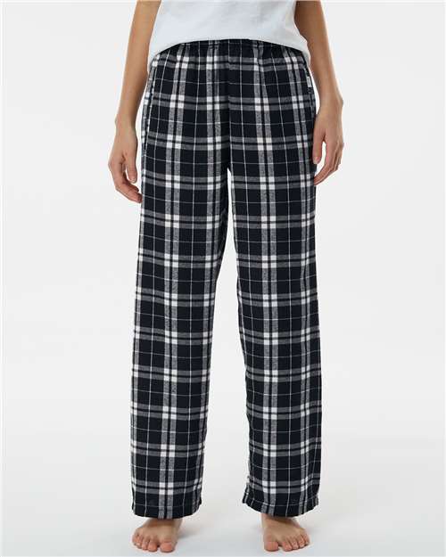 Black/ White Youth Flannel Pants - BY6624