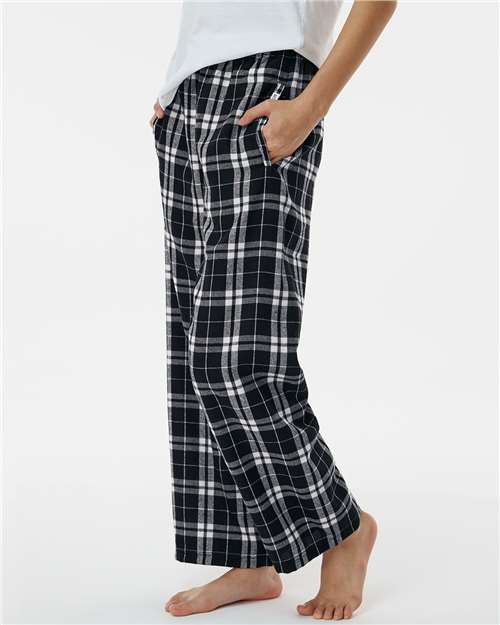 Black/ White Youth Flannel Pants - BY6624