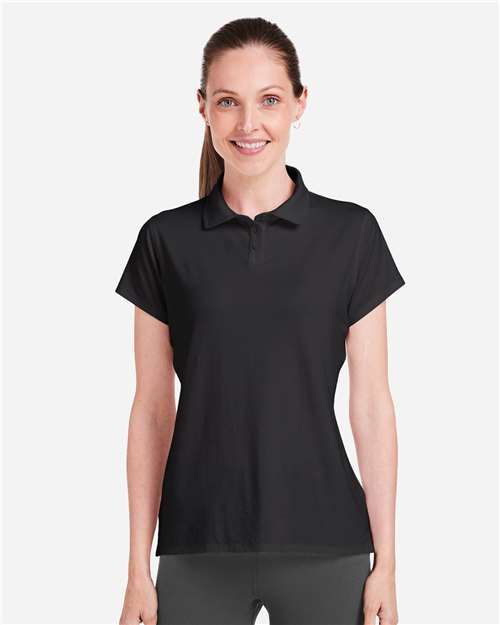 Black Women's Air Lightweight Polo - TW938