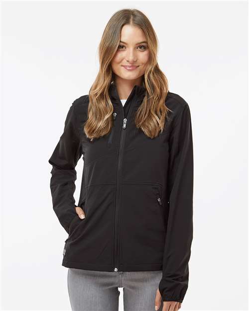 Black Women's Ascent Soft Shell Hooded Jacket - 9411