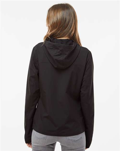 Black Women's Ascent Soft Shell Hooded Jacket - 9411