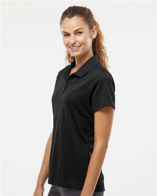 Black Women's Basic Sport Polo - A431