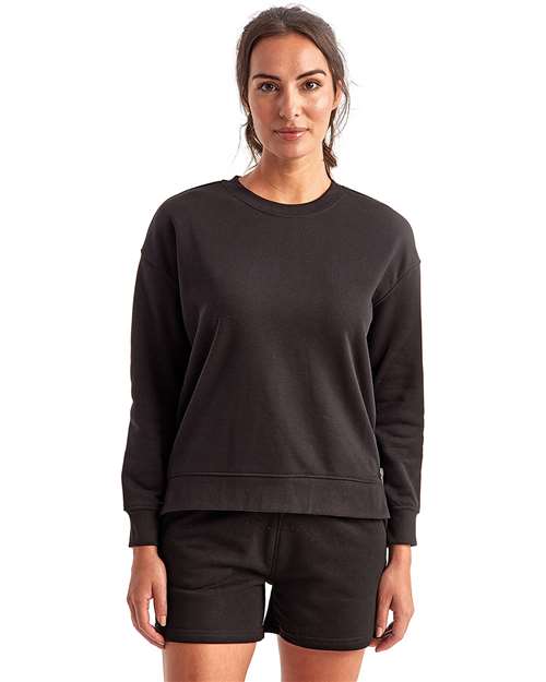 Black Women's Billie Side-Zip Sweatshirt - TD600