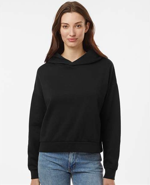 Black Women's California Wave Wash Sunday Hooded Sweatshirt - PRM2600