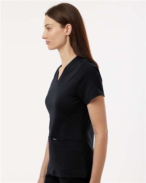 Black Women's Cesi Ultrasoft Scrub V-Neck Top - W30003