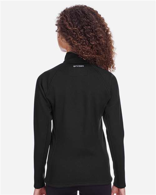 Black Women's Constant Half-Zip Sweater - S16562