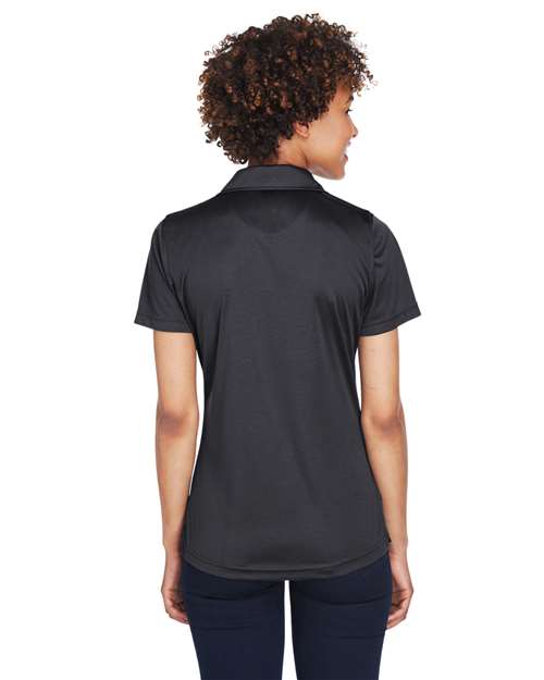 Black Women's Cool & Dry Sport Performance Interlock Polo - 8425L