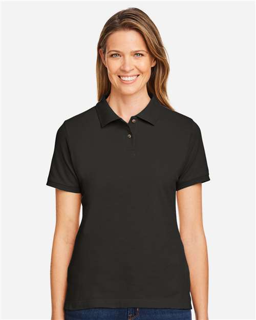 Black Women's Cotton Polo - M200W