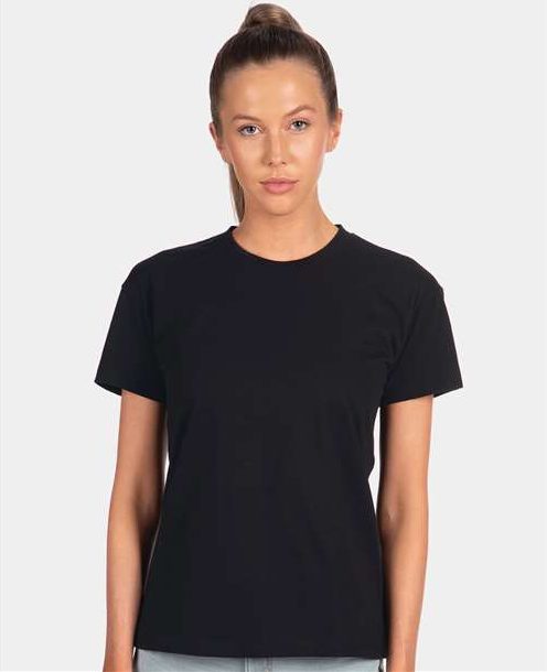 Black Women's Cotton Relaxed T-Shirt - 3910