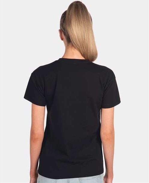 Black Women's Cotton Relaxed T-Shirt - 3910