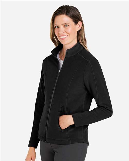 Black Women's CrownLux Performance® Fleece Full-Zip Jacket - DG730W