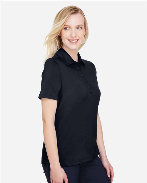 Black Women's CrownLux Performance® Range Flex Polo - DG21W