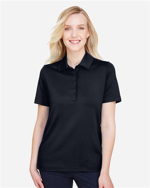 Black Women's CrownLux Performance® Range Flex Polo - DG21W