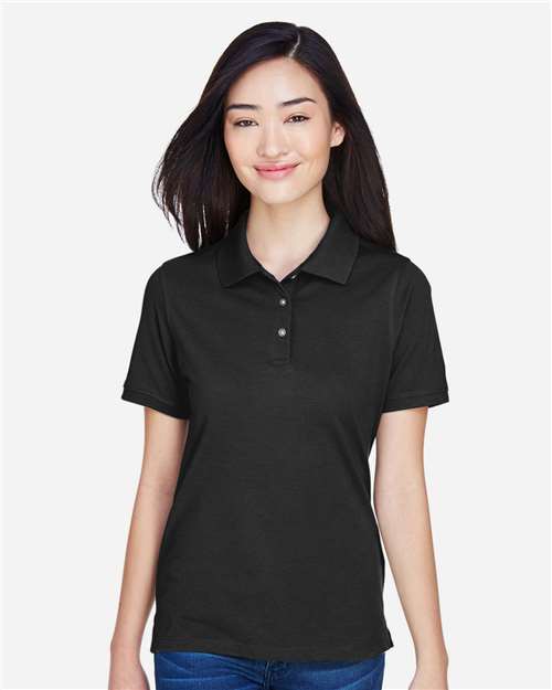Black Women's Easy Blend Polo - M265W