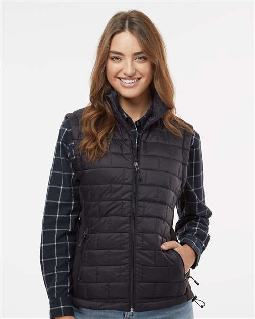 Black Women's Elemental Puffer Vest - 5703