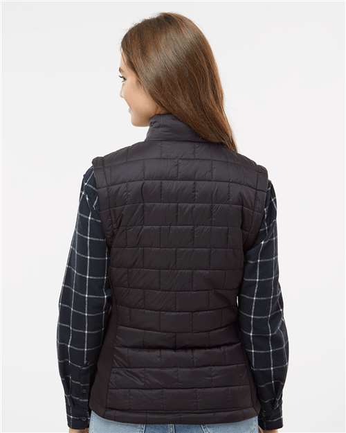 Black Women's Elemental Puffer Vest - 5703