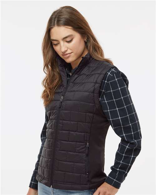 Black Women's Elemental Puffer Vest - 5703
