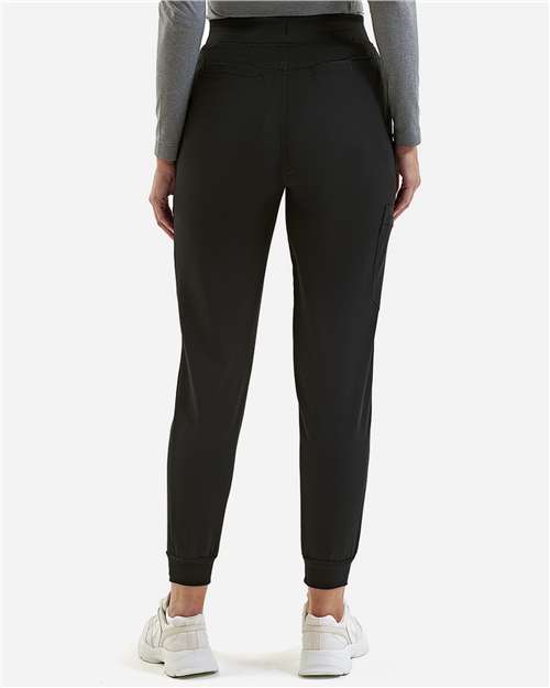 Black Women's Energized Stretch Jogger Scrub Pants - NN610