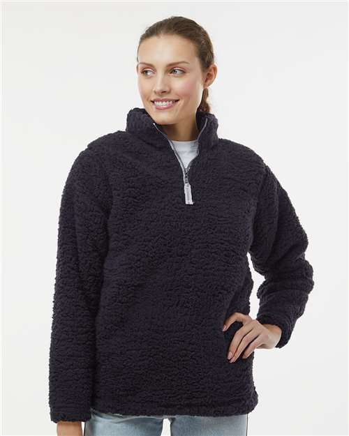Black Women’s Epic Sherpa Quarter-Zip Pullover - 8451