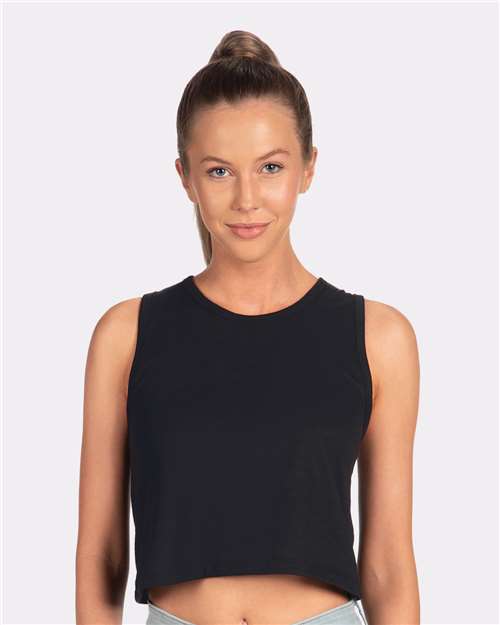 Black Women's Festival Crop Tank - 5083