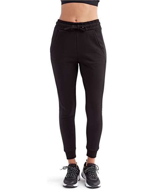 Black Women's Fitted Maria Joggers - TD055
