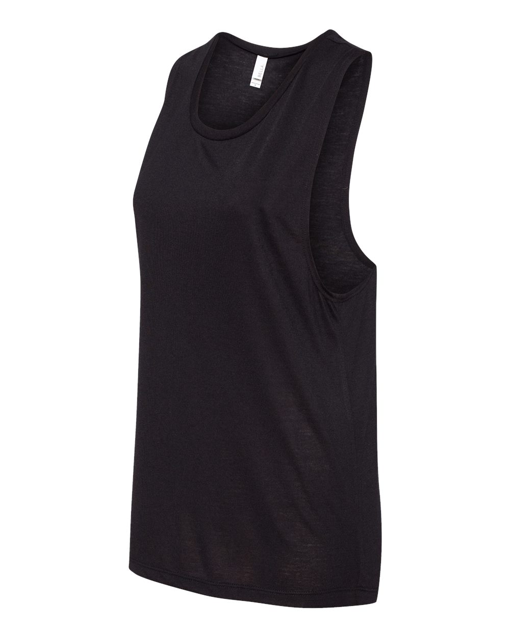 Black Women's Flowy Scoop Muscle Tank - 8803