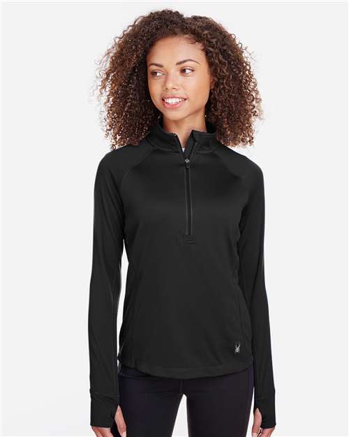Black Women's Freestyle Half-Zip Pullover - S16798