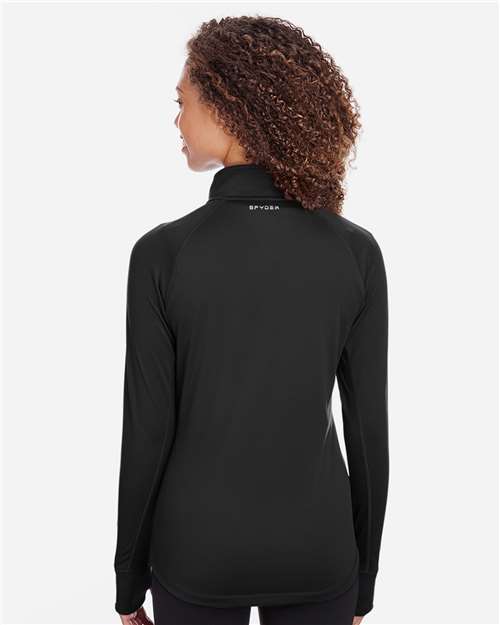 Black Women's Freestyle Half-Zip Pullover - S16798