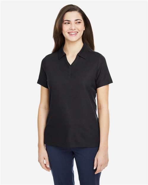 Black Women's Fusion ChromaSoft™ Pique Polo - CE112W