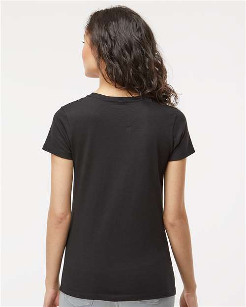 Black Women's Gold Soft Touch T-Shirt - 4810