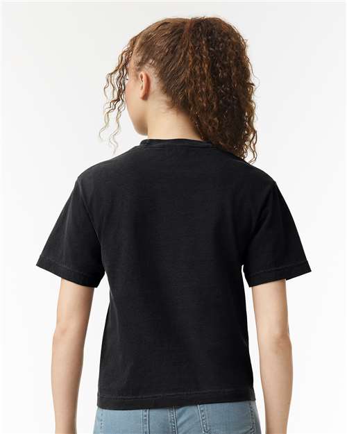 Black Women's Heavyweight Boxy T-Shirt - 3023CL
