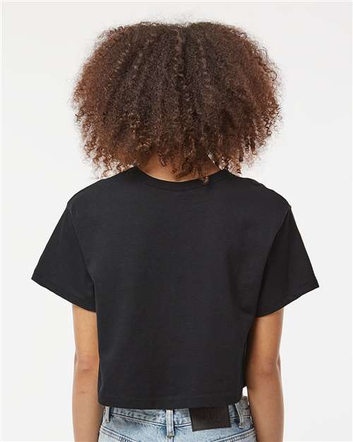 Black Women's Heritage Jersey Crop T-Shirt - T453W
