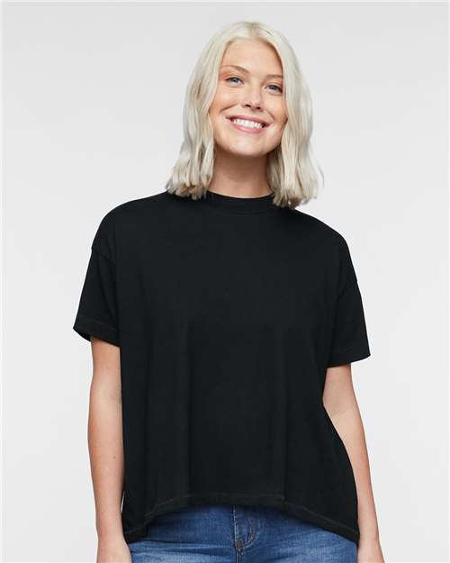 Black Women's Hi-Lo Tee - 3519