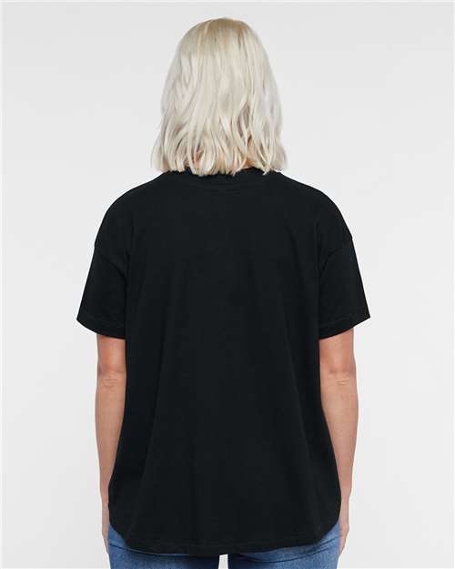 Black Women's Hi-Lo Tee - 3519