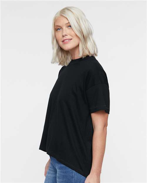 Black Women's Hi-Lo Tee - 3519