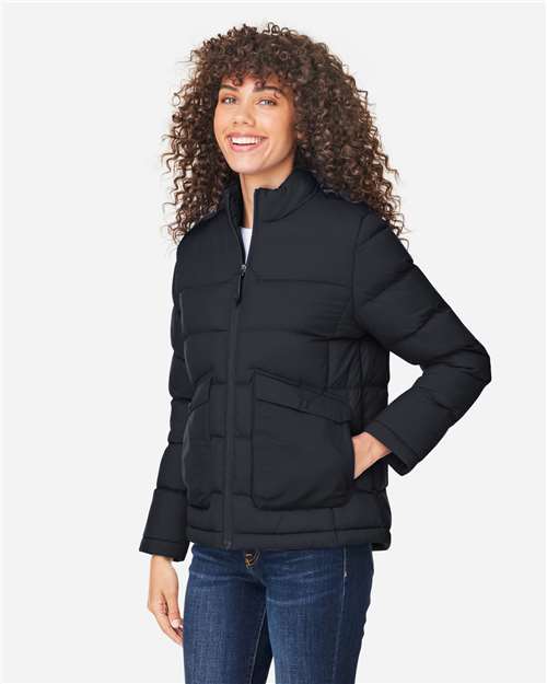Black Women's Inspire Puffer Jacket - CE720W
