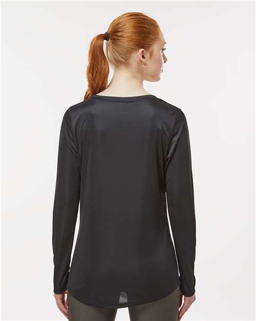 Black Women's Long Islander Performance Long Sleeve T-Shirt - 214