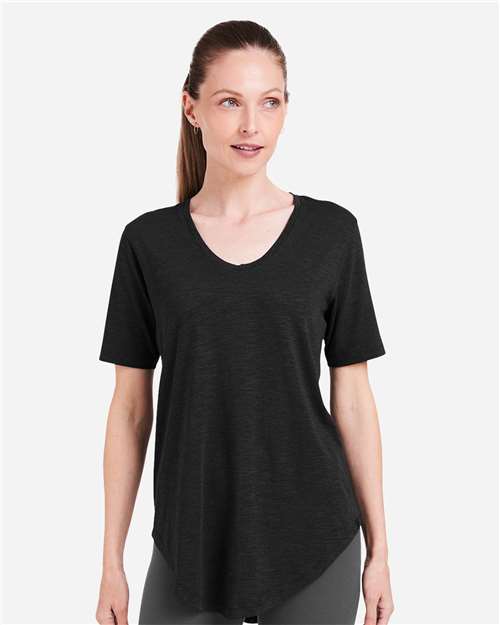 Black Women's Longline T-Shirt - TW668S