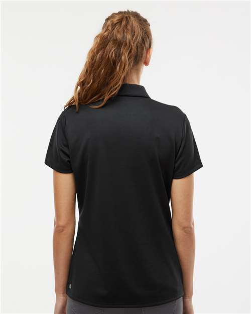 Black Women's Micro Pique Polo - A581