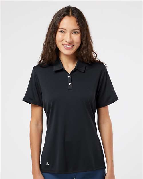 Black Women's Performance Polo - A231