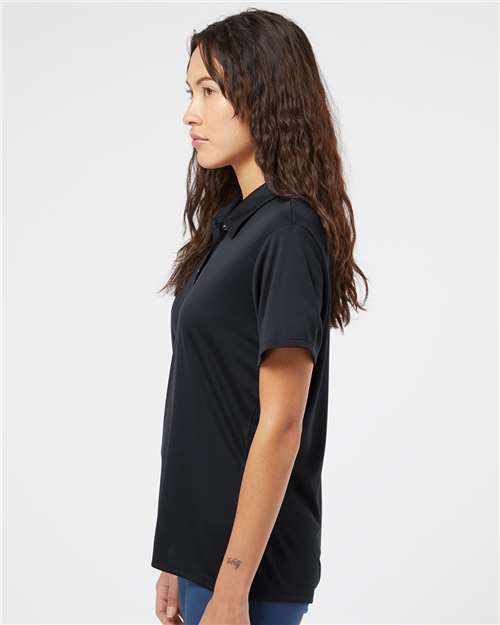 Black Women's Performance Polo - A231