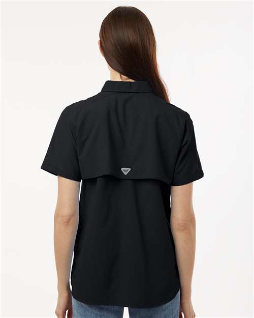Black Women's PFG Bahama™ Short Sleeve Shirt - 212473